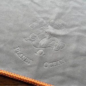 Authentic Omega Seamaster Planet Ocean cleaning polishing cloth